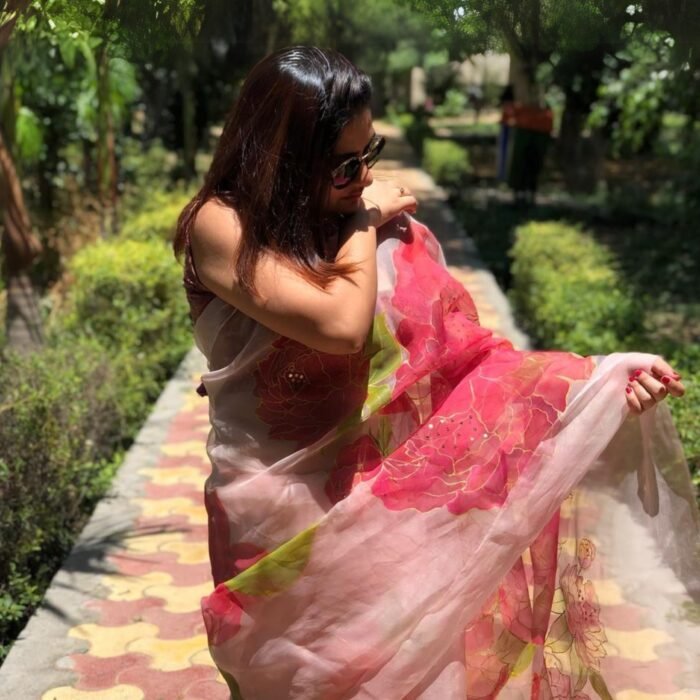 DARLING PEONIES SAREE (FULL)