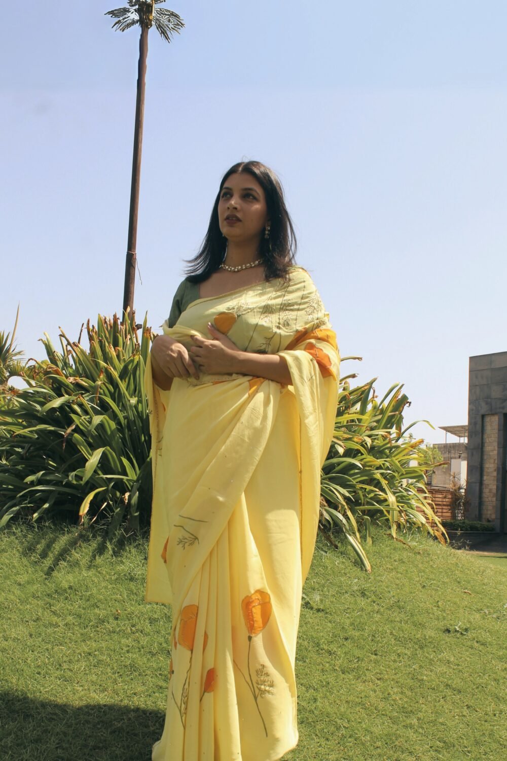 The CALIFORNIA POPPY SAREE