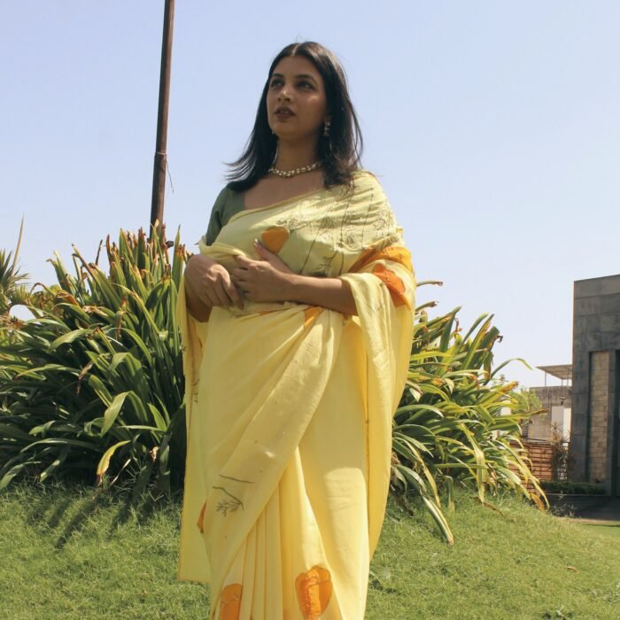 The CALIFORNIA POPPY SAREE