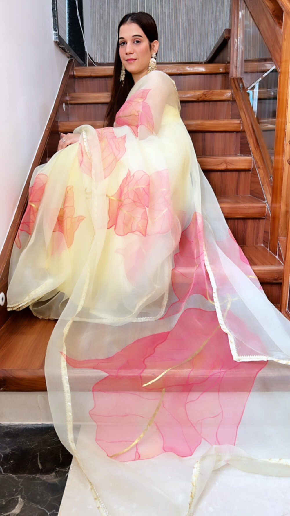 Bougainvillea saree(full) - Image 3