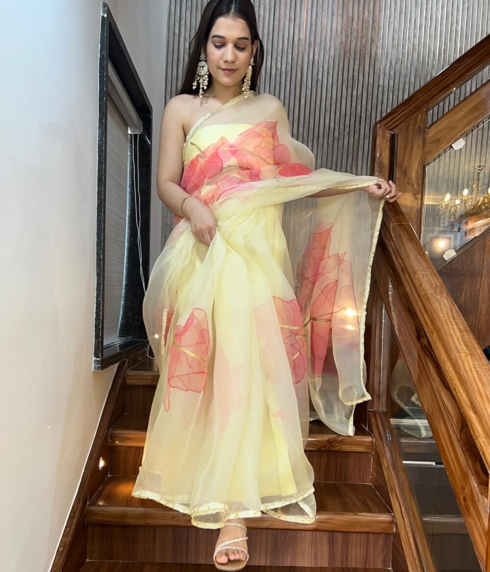 Bougainvillea saree(full) - Image 2