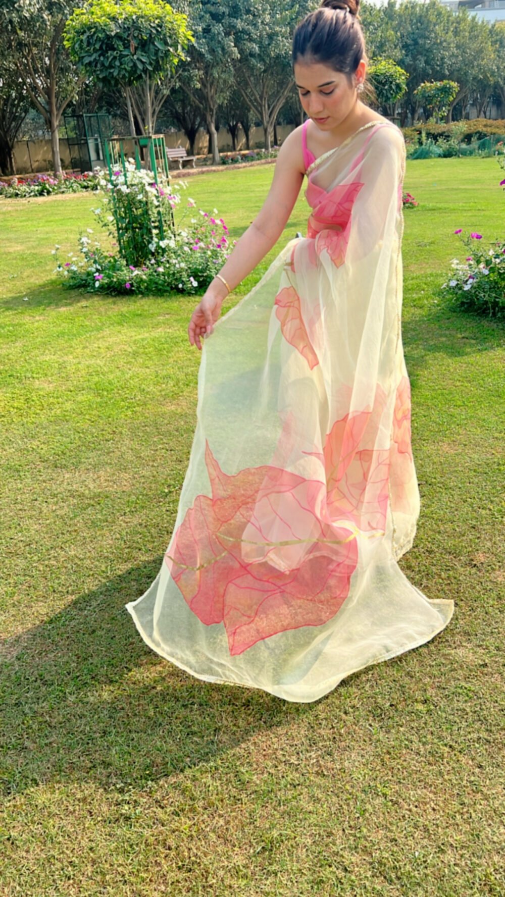 Bougainvillea saree(full) - Image 4