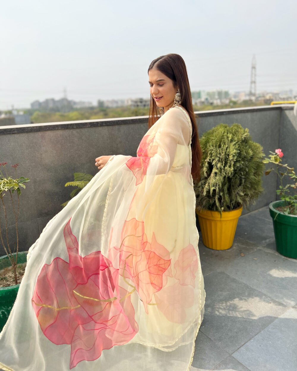 Bougainvillea saree(full)