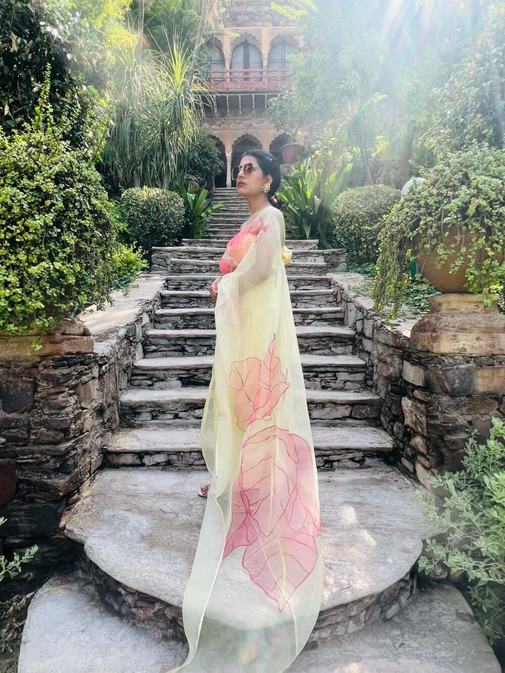 Bougainvillea Wonder Saree ( half)