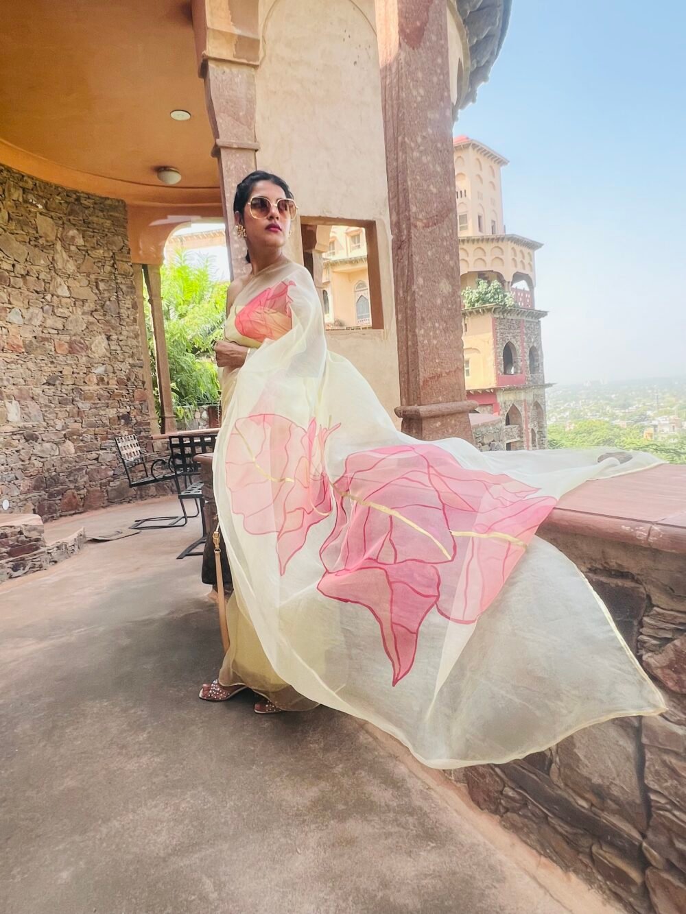 Bougainvillea Wonder Saree ( half) - Image 2