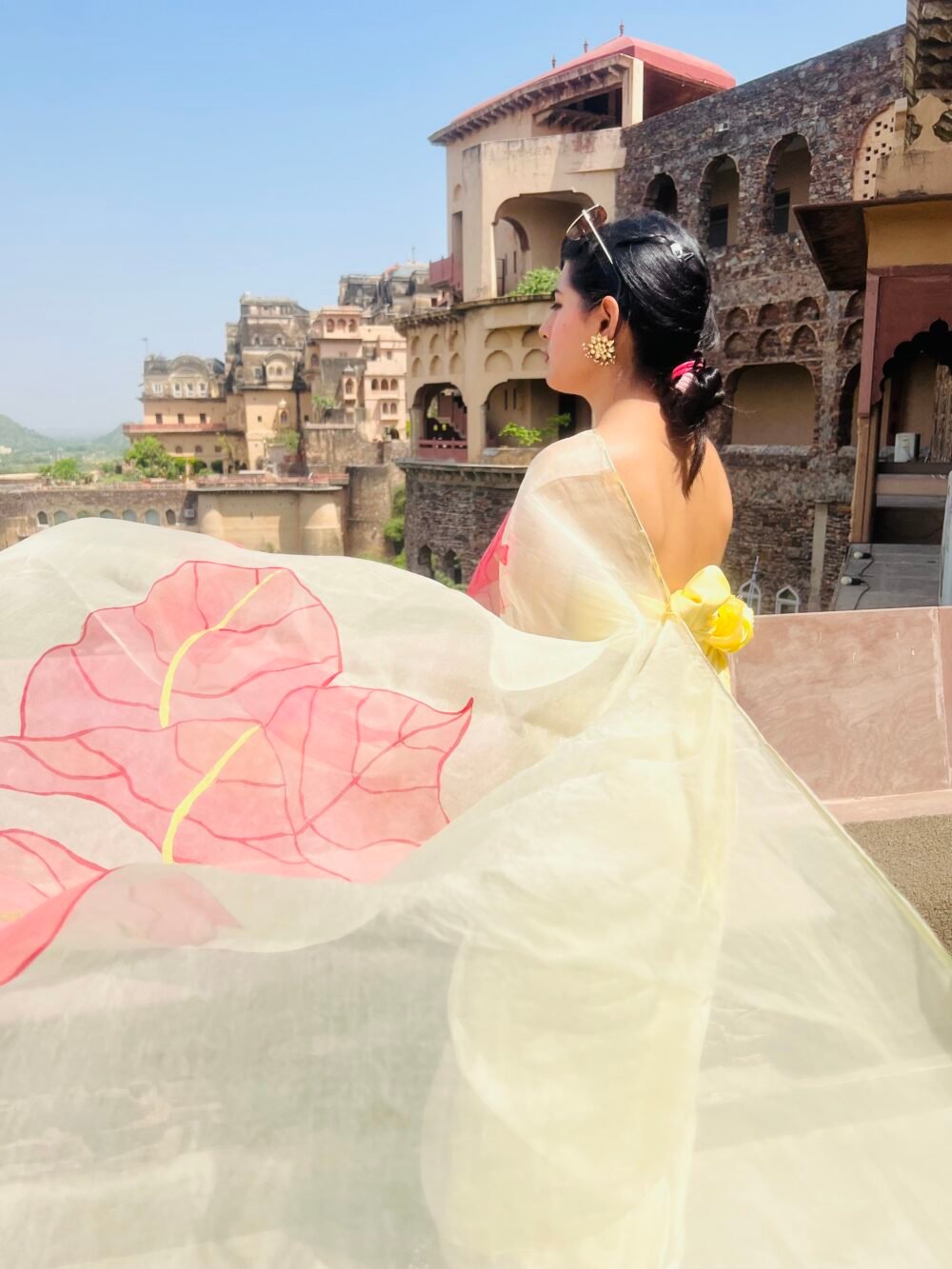 Bougainvillea Wonder Saree ( half) - Image 6